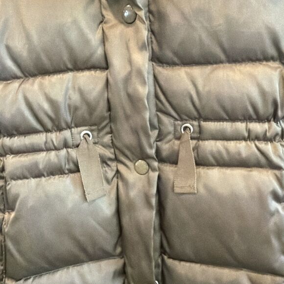 Gapkids Hooded Fleece Lined Parka Olive Lg - Picture 3 of 9